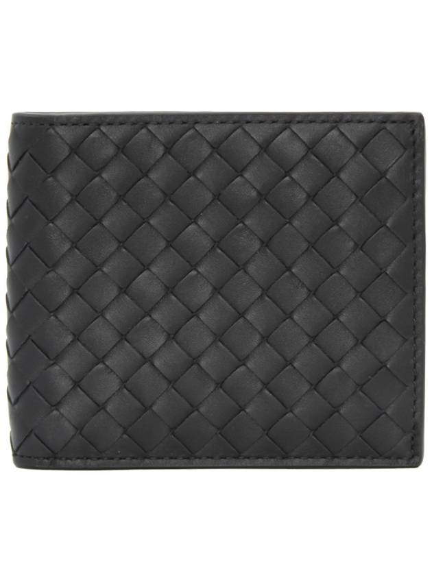 Intrecciato Weaving Half Wallet Black - BOTTEGA VENETA - BALAAN 2