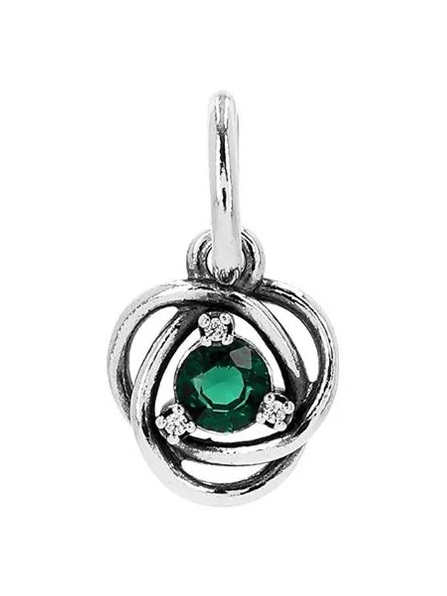 Eternity Circle Dangle Bracelet Charm Green - PANDORA - BALAAN 5