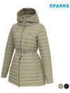 Women s Waist Ribbon Hood Quilted Padded Jumper SN3LJP002 - SPARKS - BALAAN 1