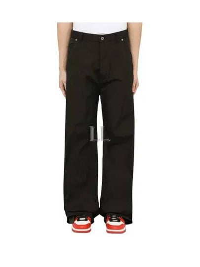 Polyamide Cotton Wide Pants Black - OFF WHITE - BALAAN 2