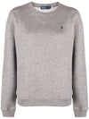 Embroidered Logo Pony Fleece Sweatshirt Grey - POLO RALPH LAUREN - BALAAN 2