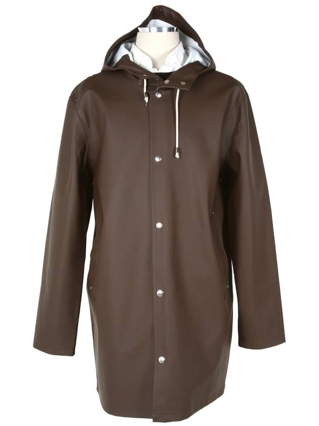 Stockholm Hooded Raincoat Choco - STUTTERHEIM - BALAAN 4