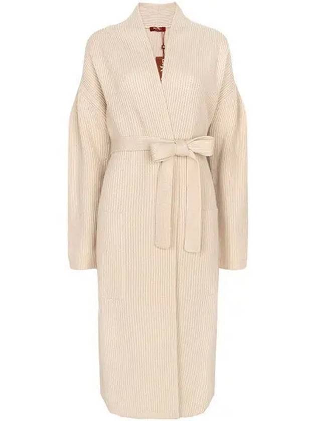 Beige Verna Wool Cashmere Cardigan 002 1121244 - MAX MARA - BALAAN 1