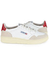 Medalist Low Top Sneakers Red White - AUTRY - BALAAN 2