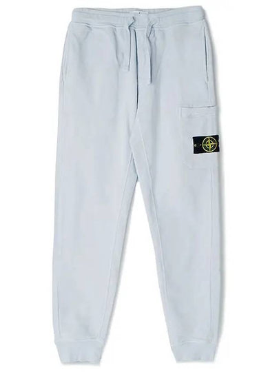 Compass Patch Cotton Jersey Track Pants Sky Blue - STONE ISLAND - BALAAN 2