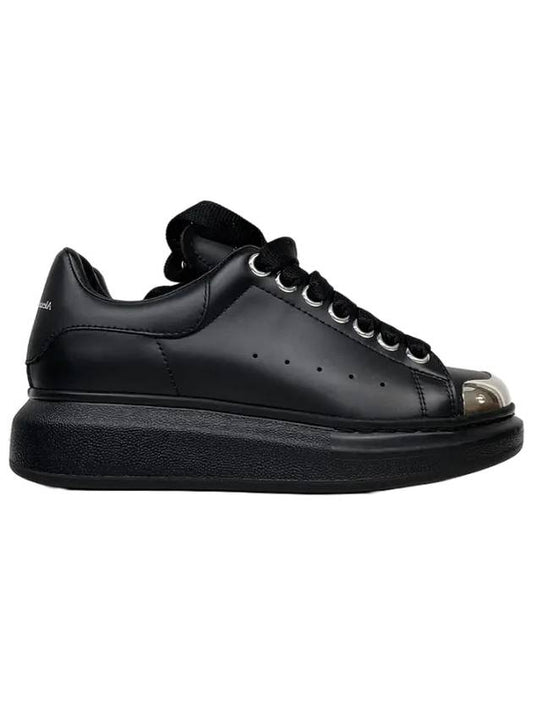 571029 WHQYW 1081 Oversole Sneakers Black - ALEXANDER MCQUEEN - BALAAN.