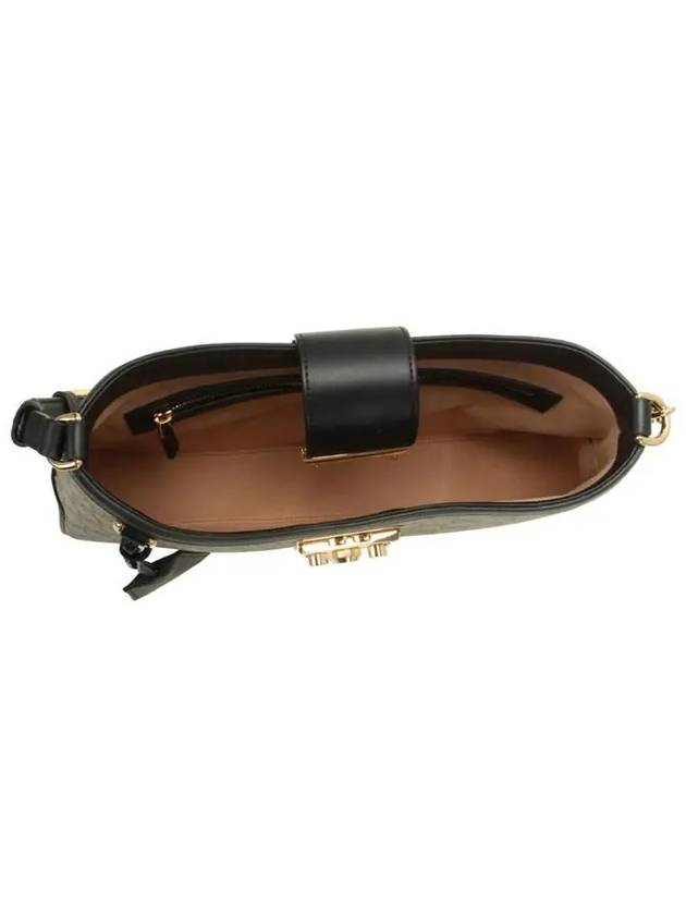 Padlock GG Supreme Medium Shoulder Bag Black Beige - GUCCI - BALAAN 5