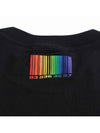 Rainbow Barcode Short Sleeve T-Shirt Black - VETEMENTS - BALAAN 5