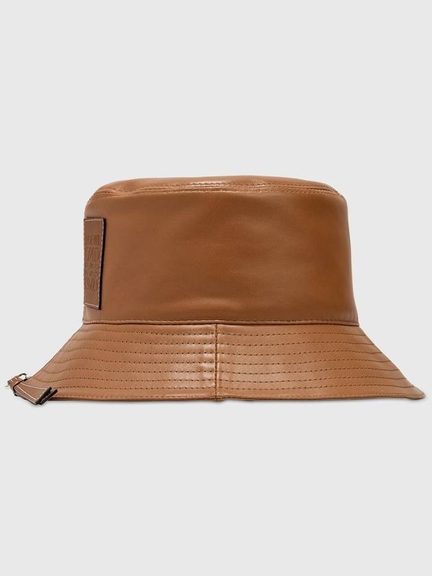 Fisherman Zipper Anagram Logo Sheepskin Bucket Hat Brown Unisex L - LOEWE - BALAAN 4