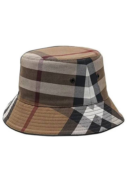 checked cotton bucket hat - BURBERRY - BALAAN 2