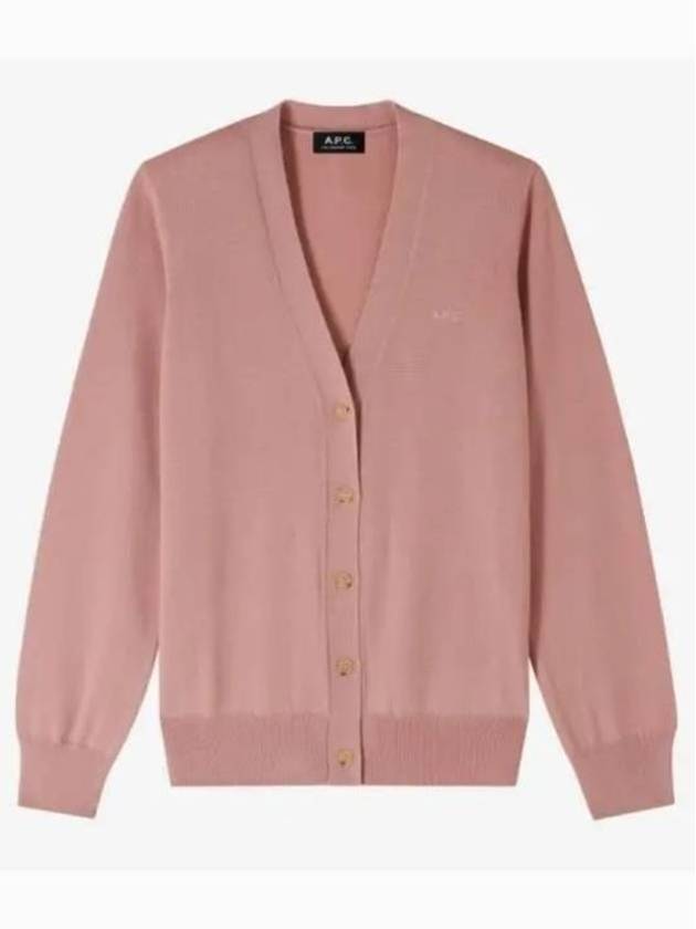 Salome Logo Cardigan Pink - A.P.C. - BALAAN 2