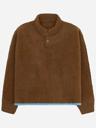 Le Neve Fluffy Long Sleeve Polo Shirt Light Brown - JACQUEMUS - BALAAN 2