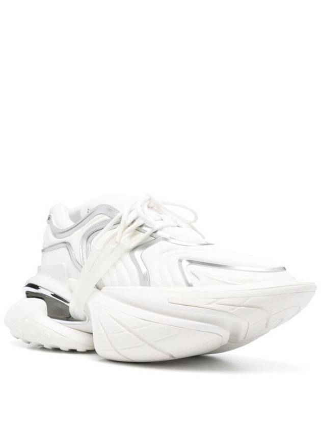 'Unicorn' White Sneakers With With Embossed Logo On The Side In Tech Fabric Man - BALMAIN - BALAAN 3