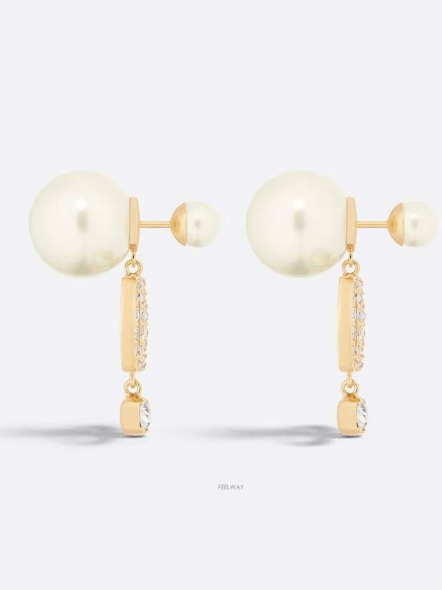 Tribales Pearl Earrings Gold - DIOR - BALAAN 3