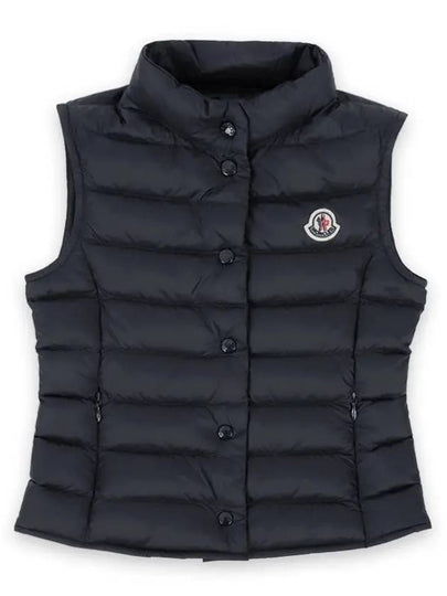 Kids Liane Logo Patch Padded Vest Navy - MONCLER - BALAAN 2