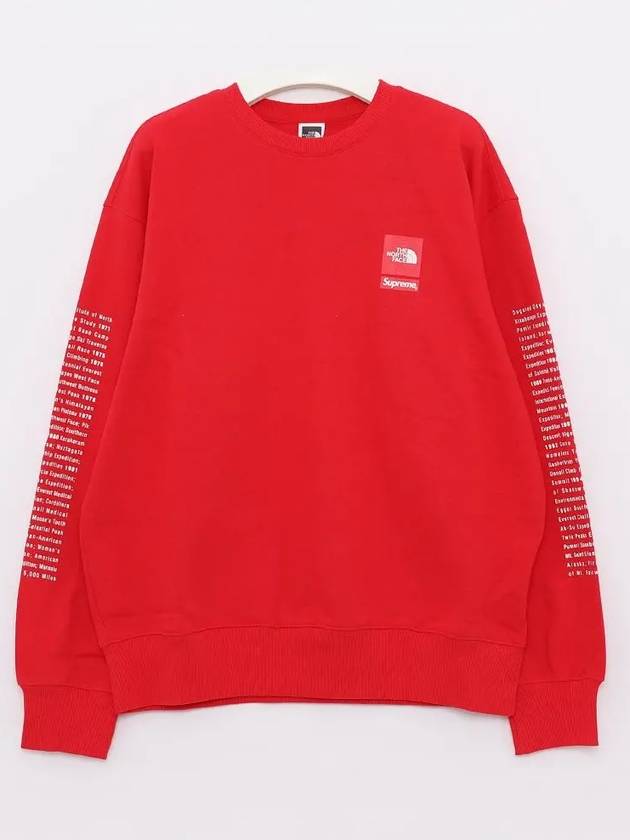 The North Face Collaboration Crew Neck Men s Sweatshirt SS24SW2 RED - SUPREME - BALAAN 1