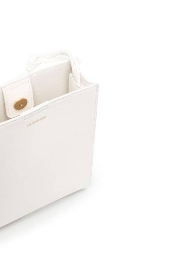 Tangle Smooth Leather Small Cross Bag White - JIL SANDER - BALAAN 7