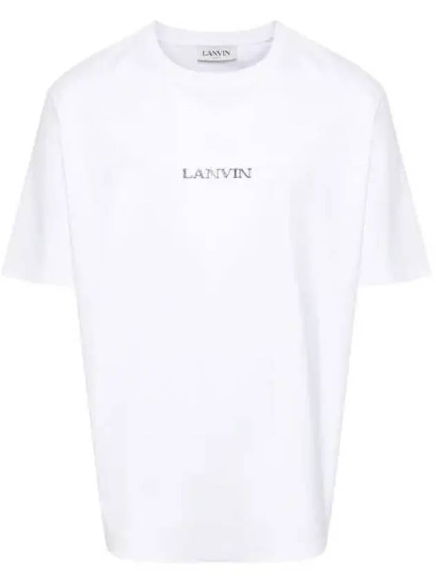 IDomestic shippingI 24 RUTS0042J110 01 Logo embroidered short sleeved t shirt kr 218578 - LANVIN - BALAAN 1