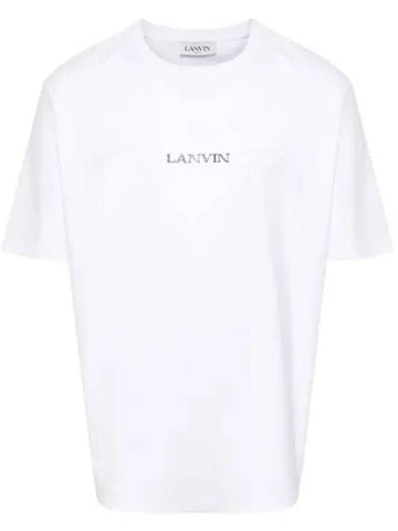 IDomestic shippingI 24 RUTS0042J110 01 Logo embroidered short sleeved t shirt kr 218578 - LANVIN - BALAAN 1