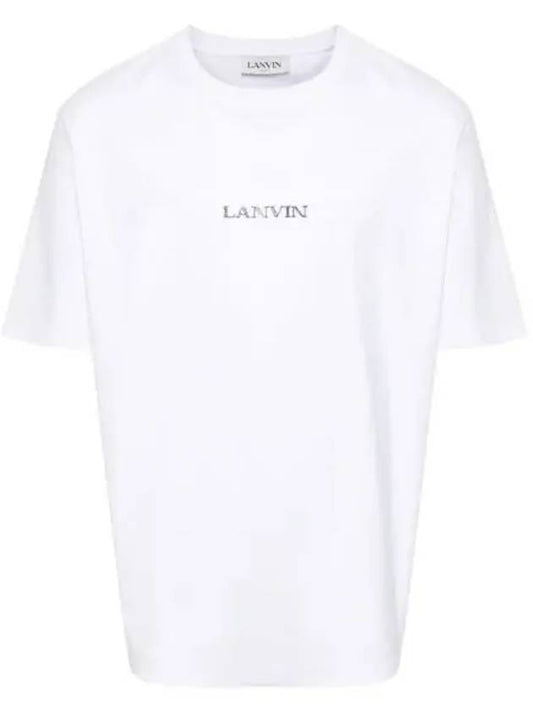 IDomestic shippingI 24 RUTS0042J110 01 Logo embroidered short sleeved t shirt kr 218578 - LANVIN - BALAAN 1