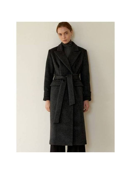 Just Wool Double Coat Grey - DEFEMME - BALAAN 1