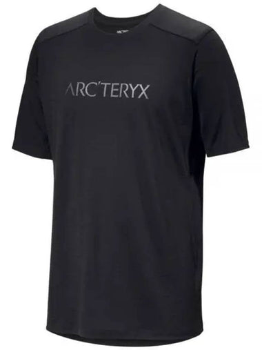 ARC TERYX Ionic Merino Wool WORD LOGO SS Man ATOFMX7733BLK IONIA M - ARC'TERYX - BALAAN 1