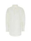 Curved Hem Oversized Fit Long Sleeve Shirt White - AMI - BALAAN 2