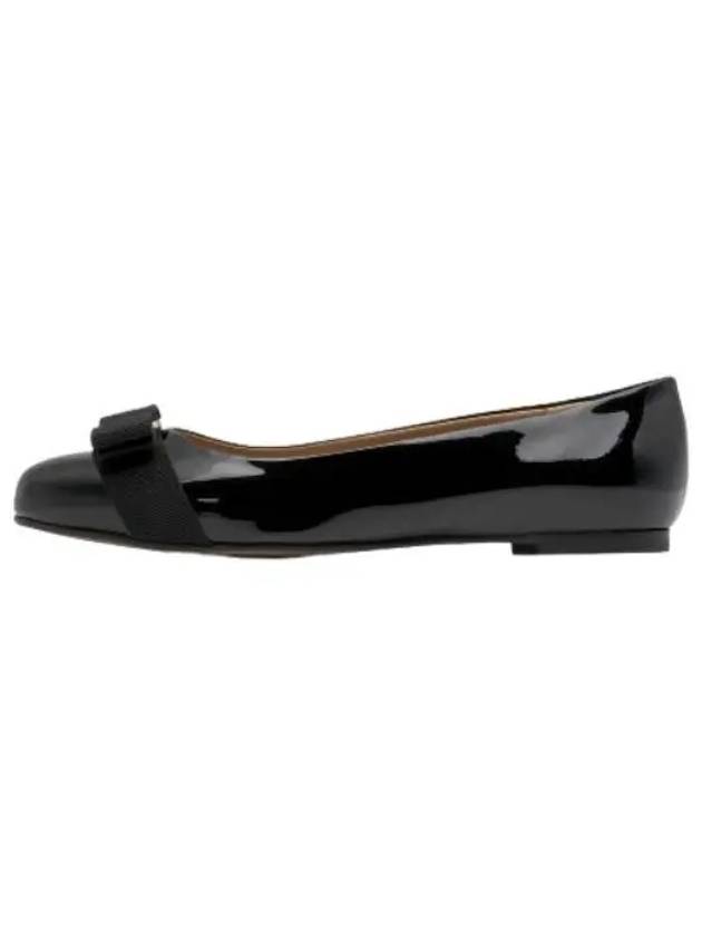 Ferragamo Barina Ballerina Flat Shoes Black - SALVATORE FERRAGAMO - BALAAN 1