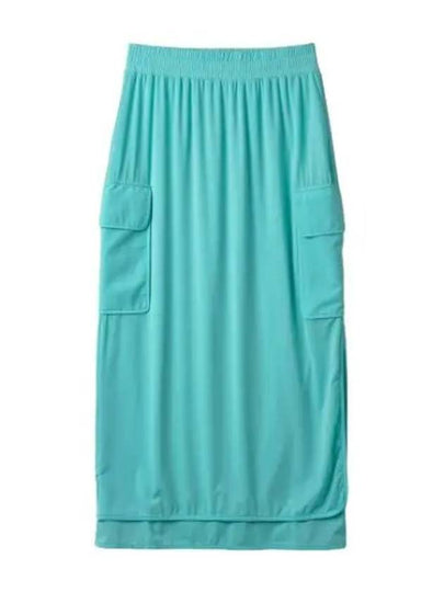 Straight cargo midi skirt sky blue CRTWWSKR023ELA0030088 - SUNNEI - BALAAN 2