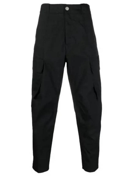 Shadow Project Cotton Nylon Ripstop Cargo Pants Black - STONE ISLAND - BALAAN 2