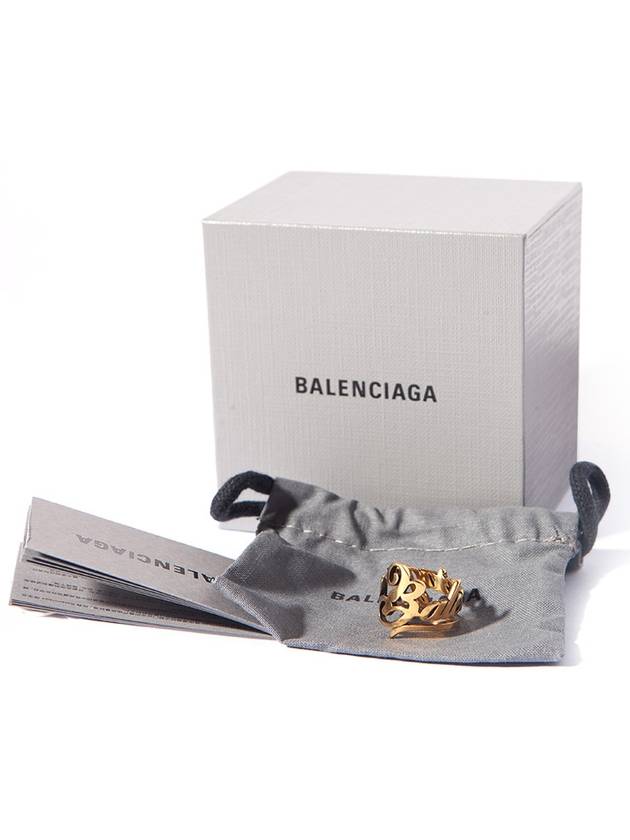 Typo Ring Gold - BALENCIAGA - BALAAN 9