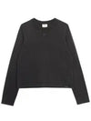 Logo long sleeve t shirt stone washed - COURREGES - BALAAN 1