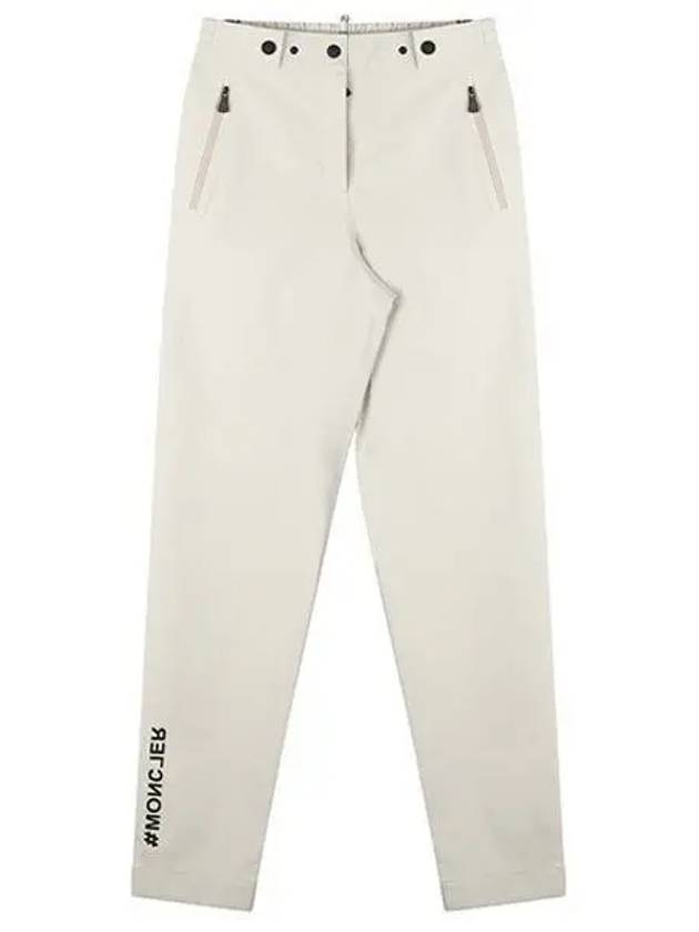 23FW 2A00004 595TX 20C Grenoble Women’s Straight Pants Beige 987890 - MONCLER - BALAAN 1