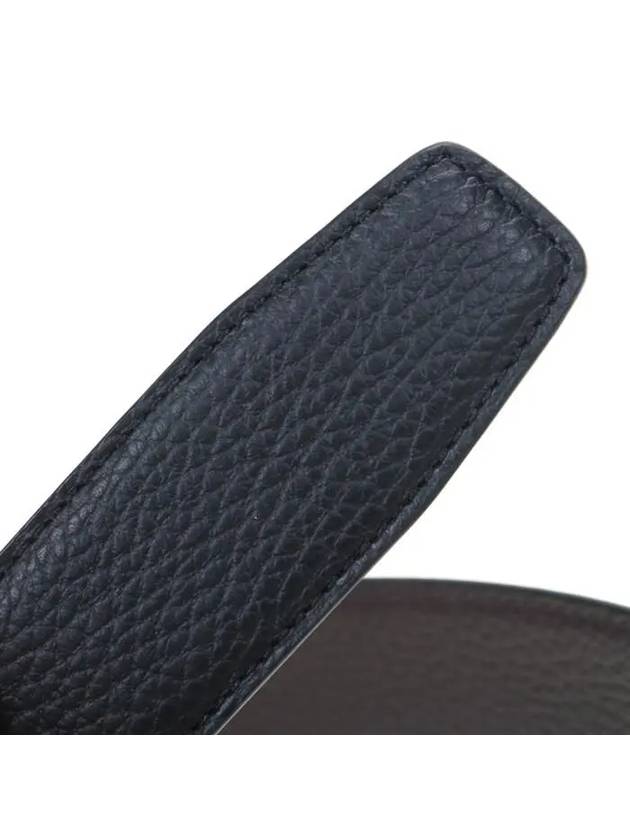 Men's Gancini Reversible Leather Belt Black - SALVATORE FERRAGAMO - BALAAN 7