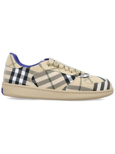 Check Low Top Sneakers Beige - BURBERRY - BALAAN 2