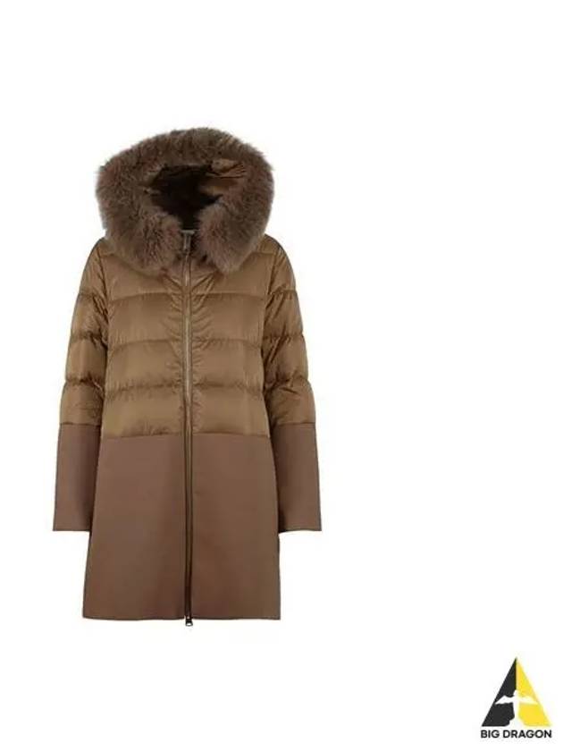 Herno Down Mix Coat Beige PI1290D12170 - HERNO - BALAAN 1