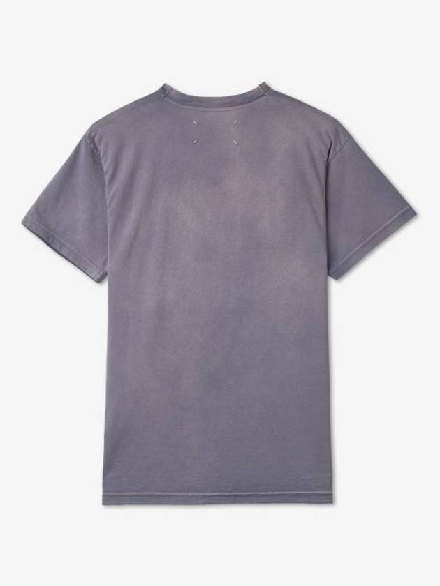 Logo Cotton Jersey Short Sleeve T-Shirt Lilac - MAISON MARGIELA - BALAAN 3