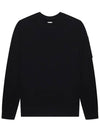 Lens Wappen Crew Neck Knit Top Black - CP COMPANY - BALAAN 3