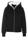 Classic Bunny Zip Up Hoodie White Black - MOOSE KNUCKLES - BALAAN 3