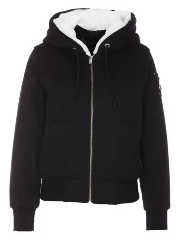 Classic Bunny Zip Up Hoodie White Black - MOOSE KNUCKLES - BALAAN 3