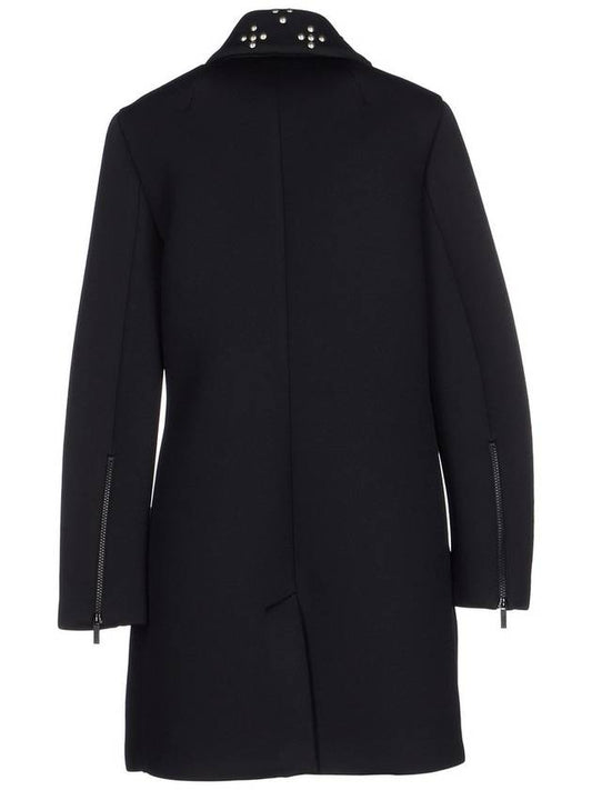 STUDDED NEOPRENE COAT - KARL LAGERFELD - BALAAN 2