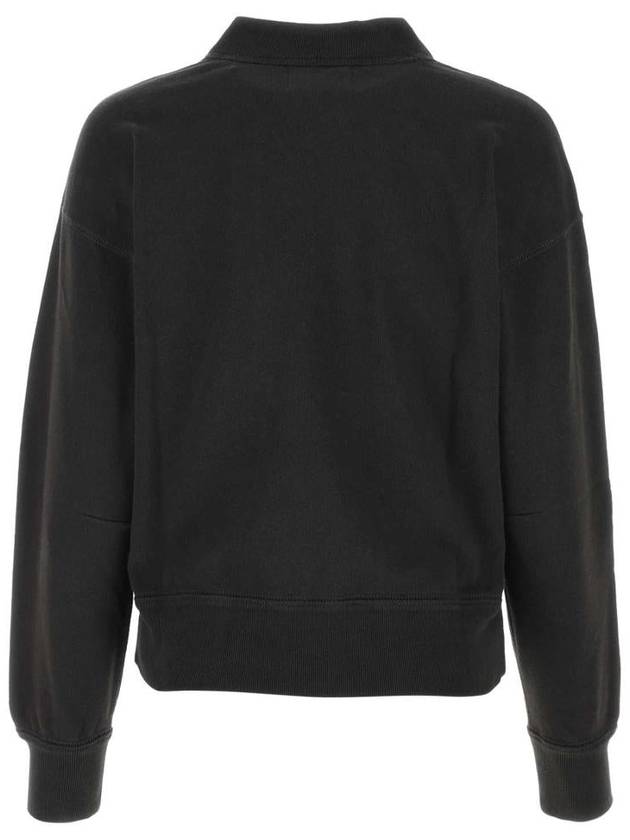 Moby Logo Print Sweatshirt Black - ISABEL MARANT ETOILE - BALAAN 3