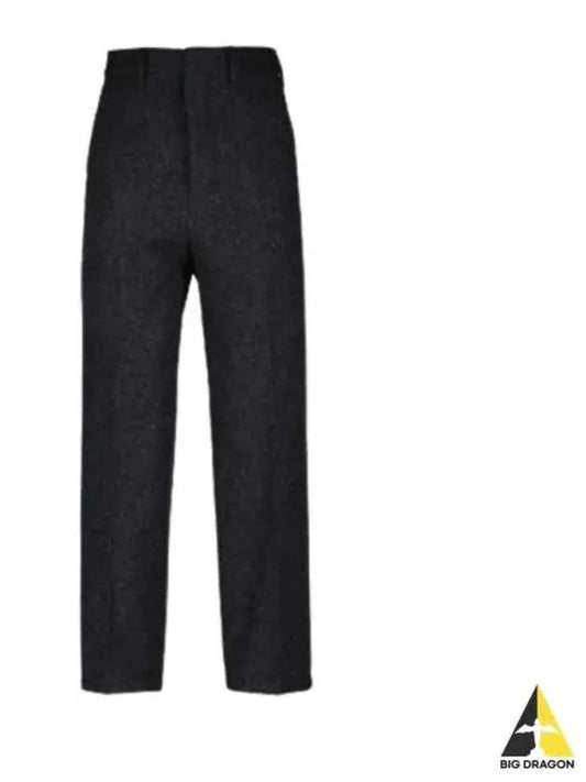 Alex Fit Wool Pants Black Dark Gray HTR501 277 - AMI - BALAAN 1