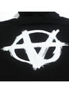 Double Anarchy Logo Hoodie Black - VETEMENTS - BALAAN.