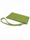 Small Leather Clutch Bag Green - BOTTEGA VENETA - BALAAN 4