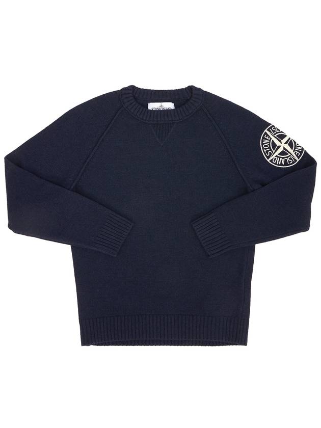 Kids Logo 7716507A1 V0020 10A12A Wool Knit Adults can wear - STONE ISLAND - BALAAN 1