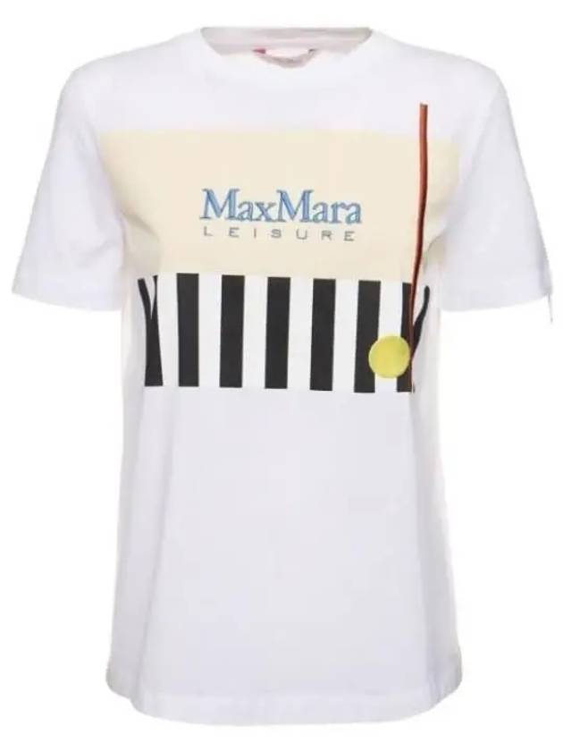 Max Mara Leisure Obliqua Printing T shirt 2416941108600 - MAX MARA LEISURE - BALAAN 1