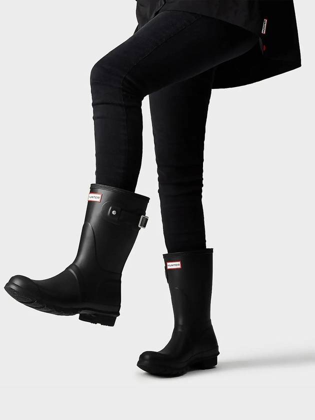 Original Matte Short Rain Boots Black - HUNTER - BALAAN 6