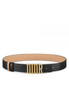 D Fence 30MM Smooth Calfskin Reversible Belt Black - DIOR - BALAAN 2