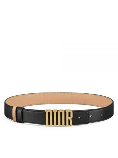 D Fence 30MM Smooth Calfskin Reversible Belt Black - DIOR - BALAAN 2